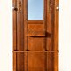 Art Deco Wardrobe Solid Carved Oak Bevelled Mirror 1930