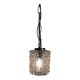 Glass and gilded metal suspension - mid 20th century