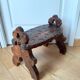 Tabouret banc bois esprit forêt noire