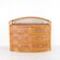 Rattan and brass chest of drawers