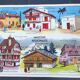 School map poster / Regional houses / The teachers' house