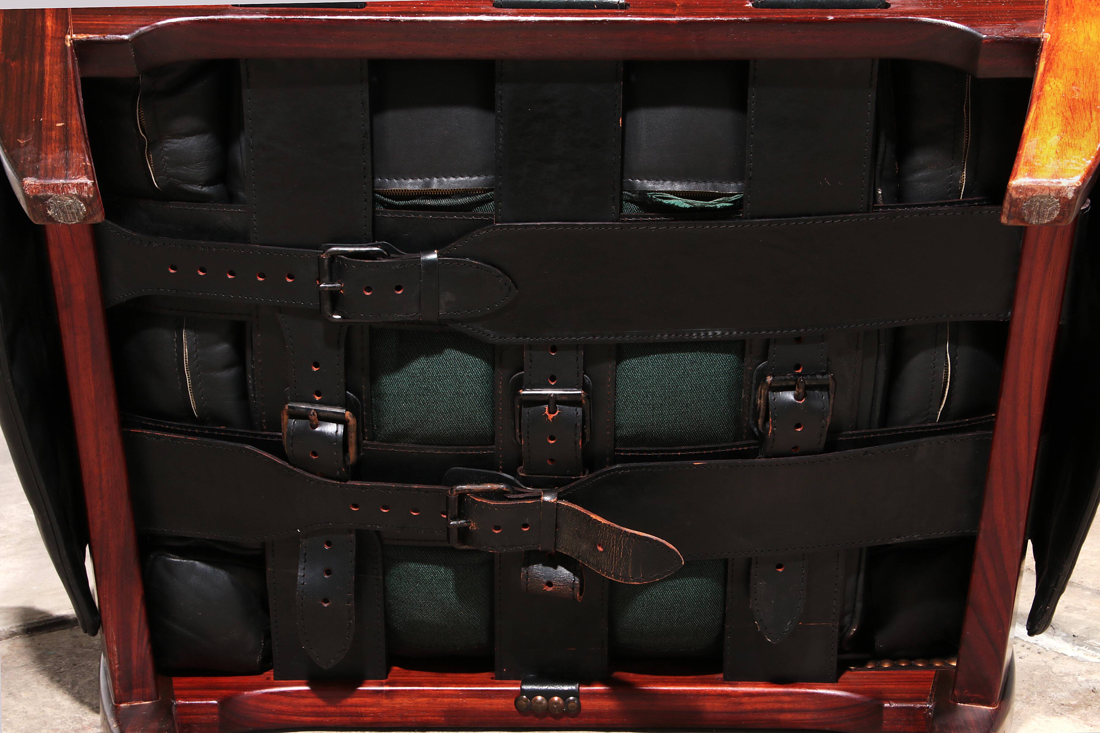 Luciano Frigerio "Rancero" Leather Lounge Chair - 1970s Italian Design