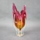 Art glass vase in pink and amber by Josef Hospodka, 1960s