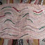 Handmade american hooked antique rug 100cm x 174cm 1880s