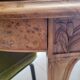 Table and 10 Art Nouveau style chairs.