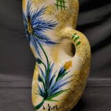 Vase J. Yell blue thistles