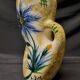 Vase J. Yell blue thistles