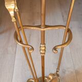 Fireplace set fire guard shovel clamp support