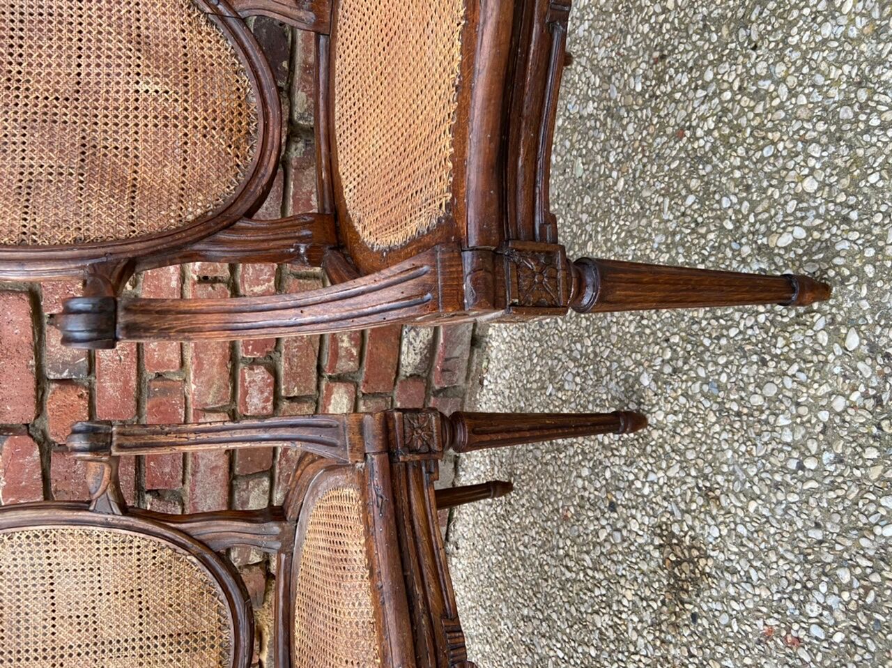 Fauteuils cannés d’époque Louis XVI Etienne Meunier