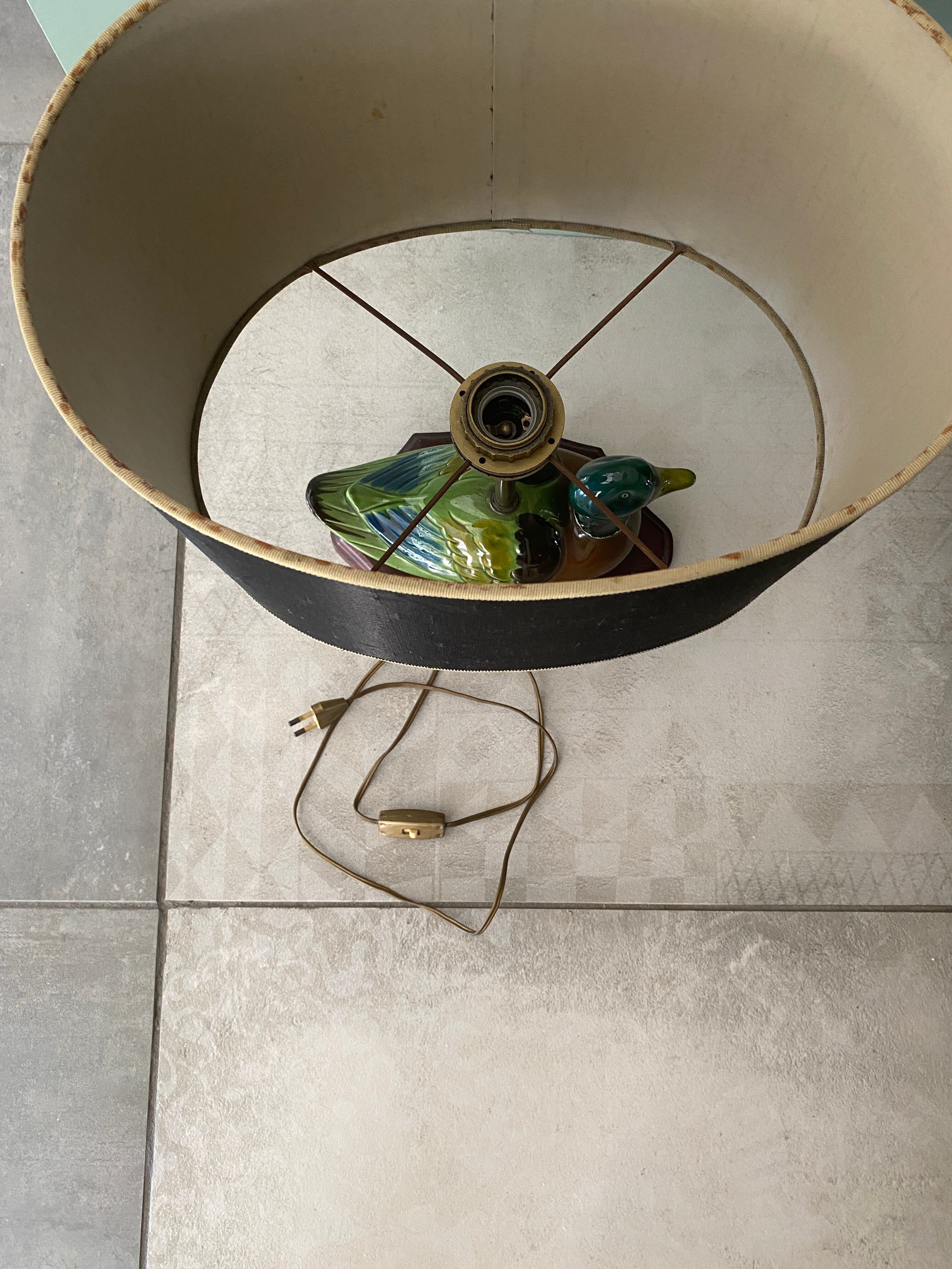 Mallard duck lamp
