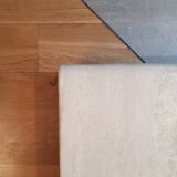 3 tables gigognes in travertine 70s