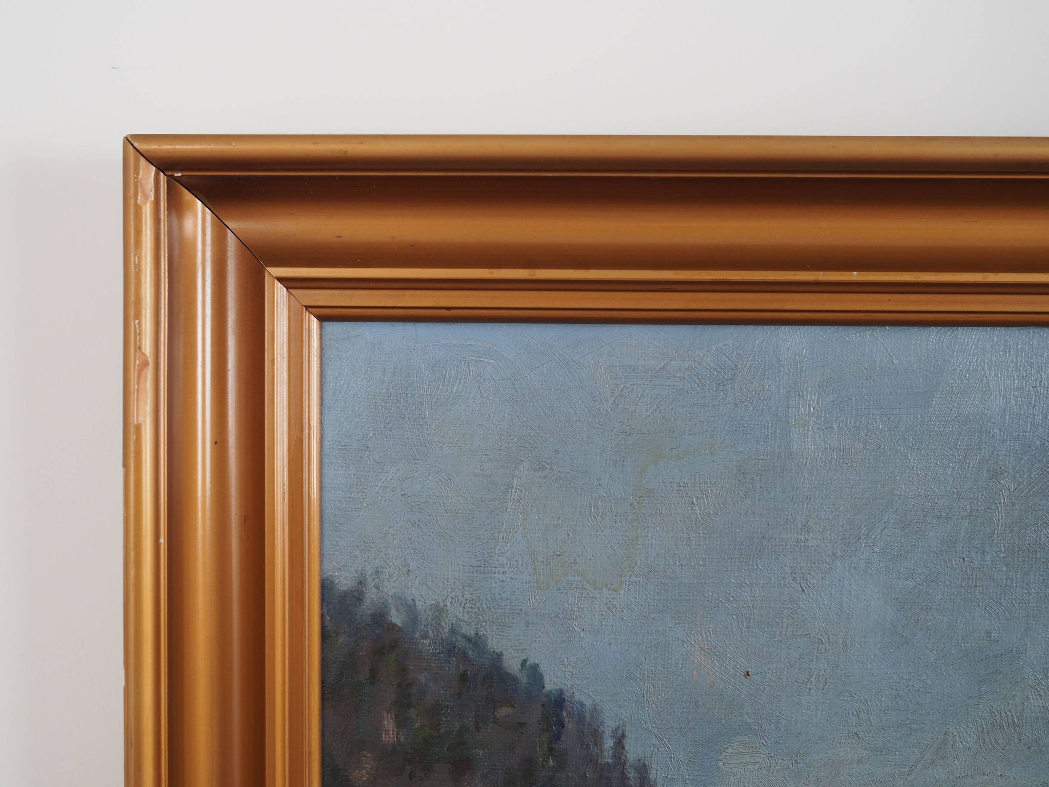 Painting "The River in the Mountains”, Scandinavian design, 1970s