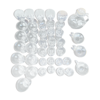 43-piece crystal service