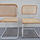 White Framed Marcel Breuer B32 Cesca chair