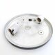 Round ceiling lamp striated glass