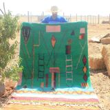 Handmade traditional carpet 250cm x 150cm Moroccan