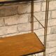 Shelf 1950 to 60 string wood veneer with rod on the edge of the shelf h60x17x50