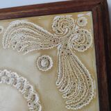 Wooden and ceramic trivet