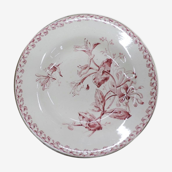 Set de 4 assiettes en porcelaine opaque - terre de fer de Gien