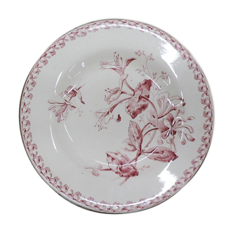 Set de 4 assiettes en porcelaine opaque - terre de fer de Gien