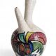 Vintage Spanish Ceramic Porrón, Hand-Painted Rooster, 1960s