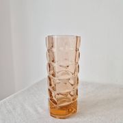 Glass vase 'Rosaline' Art Deco style '60s - Vintage Luminarc