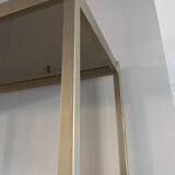 Vintage Ligne Roset Smoked Glass & Metal Shelving Unit (1980s) moo