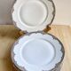 6 fine porcelain dinner plates by F. Legrand, 1920