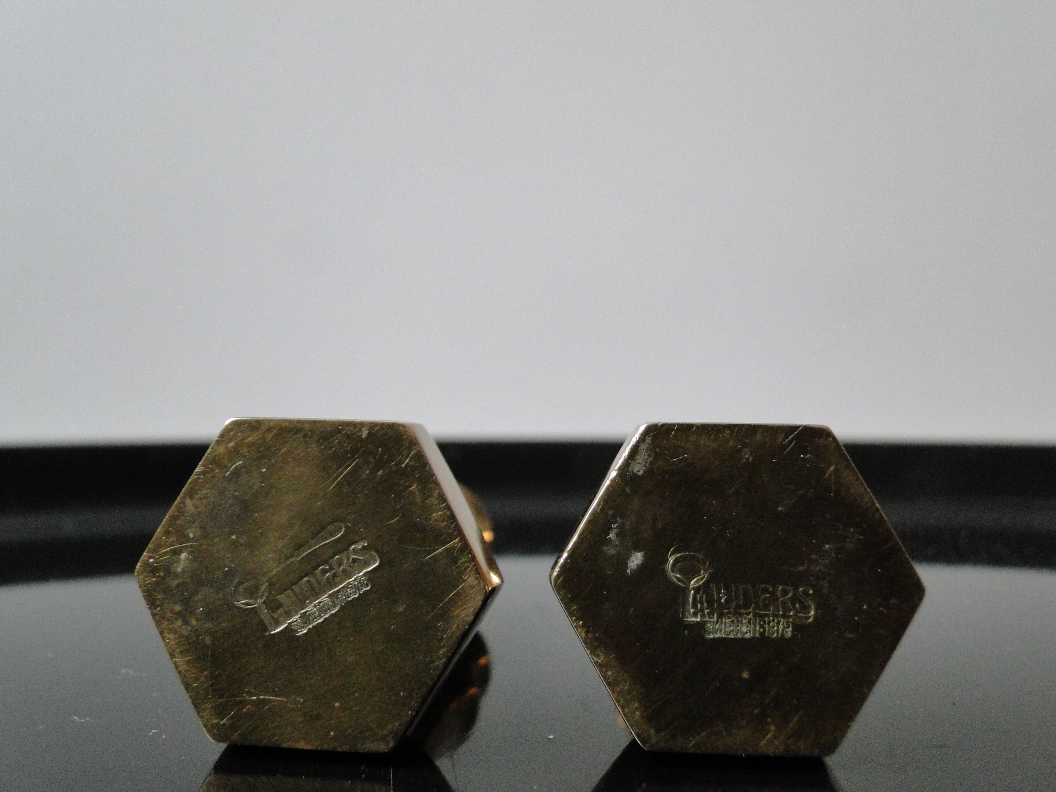 Pair of swedish brass candlesticks from the 1960s