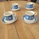 4 vintage cups and saucers