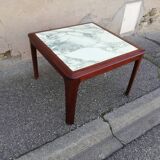 Scandinavian coffee table green marble