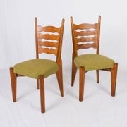 Pair of chairs by Guillerme and Chambron for Your House, France, 1950s