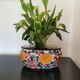 Vintage flowery ceramic from Schramberg, Jar, Planter, Cache Pot.