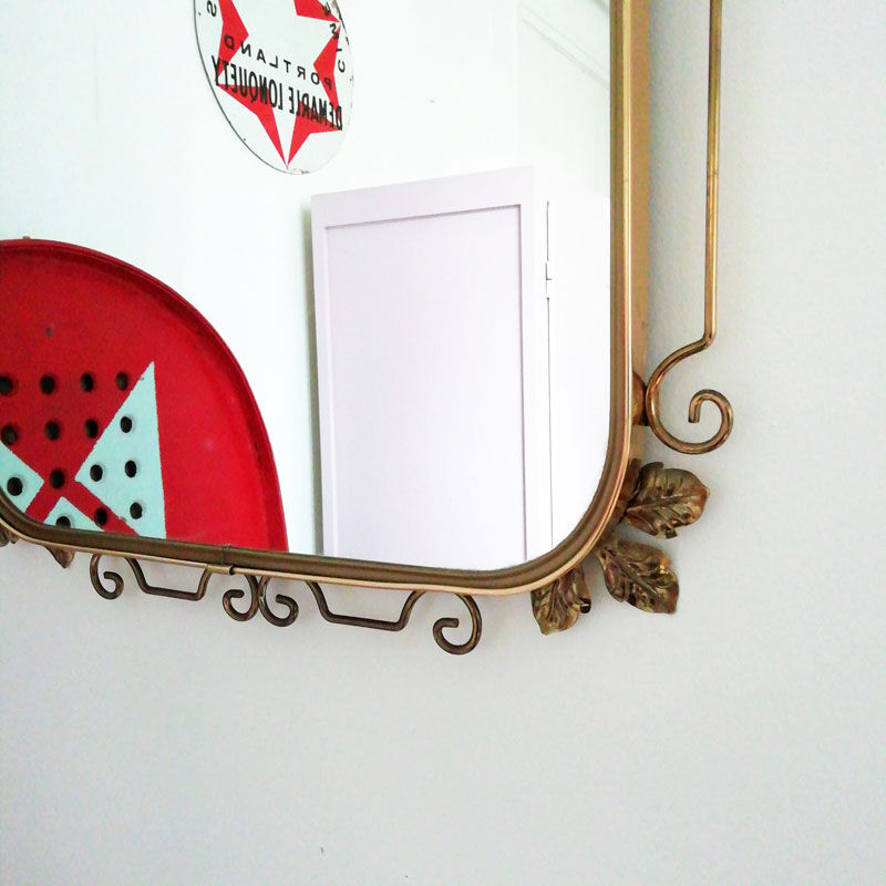 Golden vintage mirror