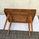 Vintage ziara pravenec halabala compact extendable dining table art deco 50s wood 115cm-170cm