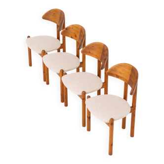 Set of 4 pine chairs by Vamdrup Stolefabrik