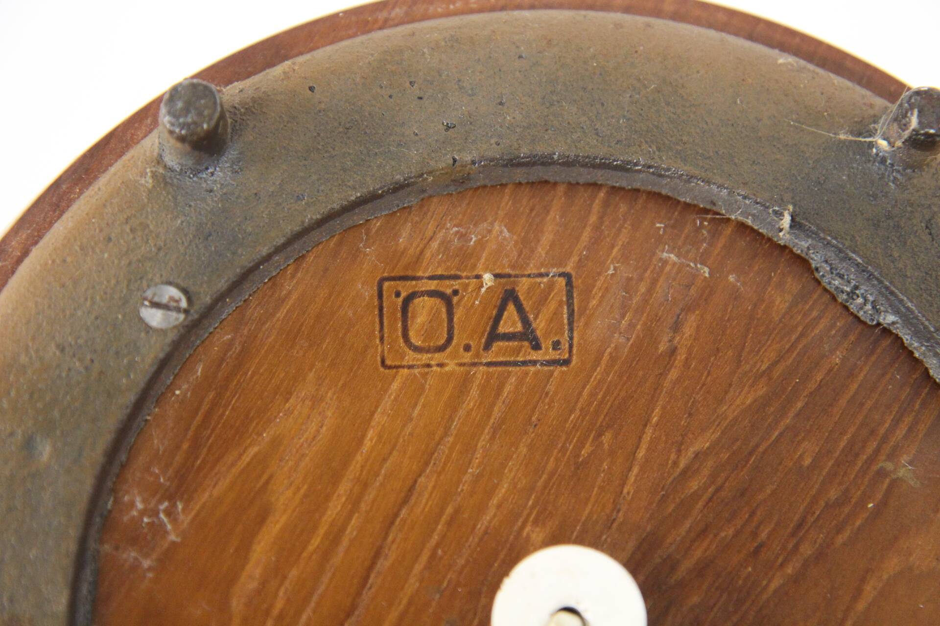 Scandinavian teak and metal floor lamp, Örebro Arbetarverkstad, Sweden, 1940