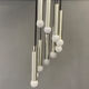 Tubular aluminum suspension 10 lights