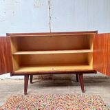 Vintage Scandinavian style sideboard with compass legs