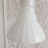 White opaline pendant light