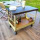 Renault workshop trolley from the 1950s, industrial spirit and original patina.