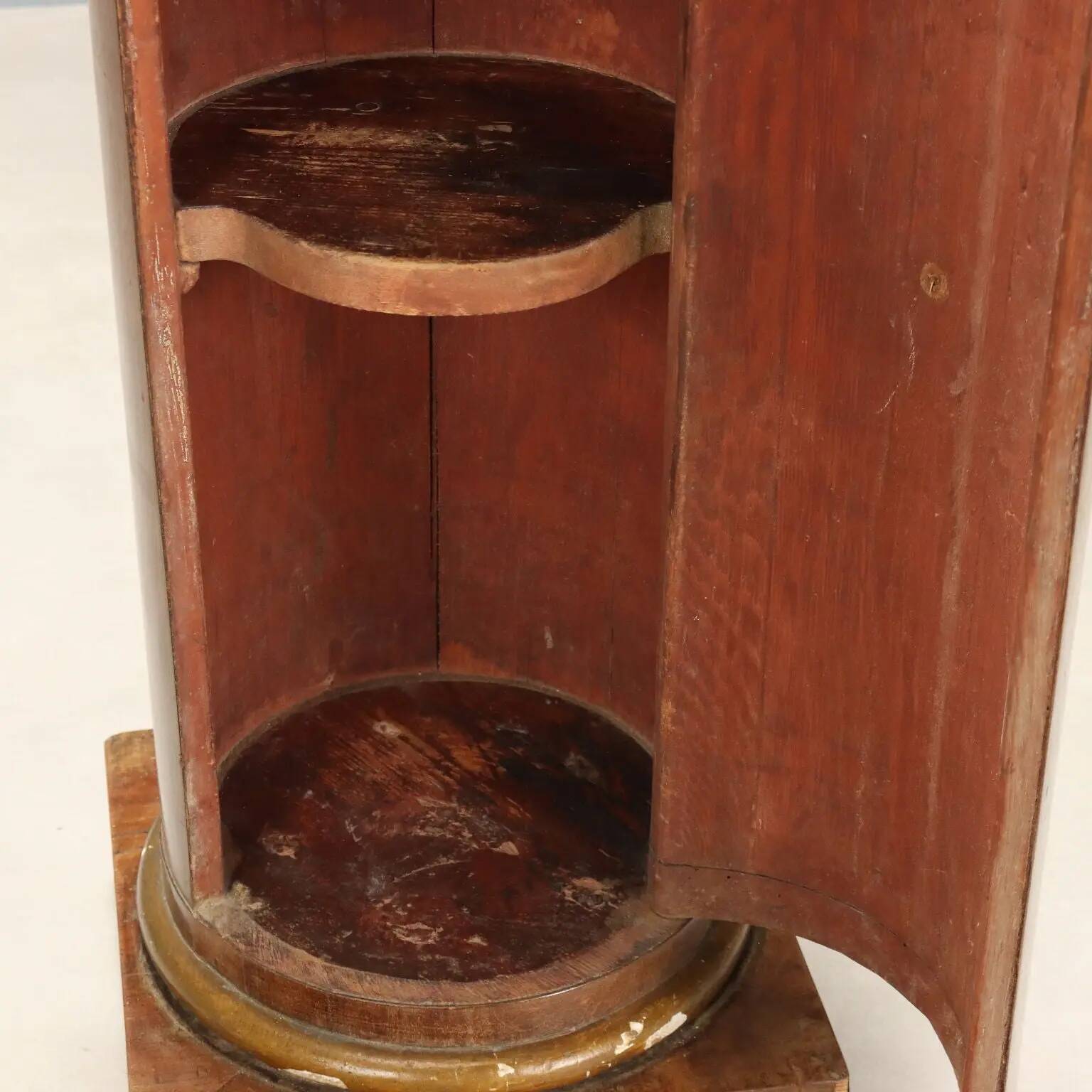Antique Empire bedside table in mahogany, Italy, 19th century.