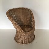 Fauteuil en rotin enfant