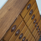 German apothecary's cabinet in oak mid-twentieth century