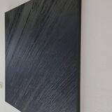 Monochrome black minimalist abstract painting