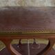 Vintage wooden sideboard with wheels