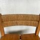Pair of straw and elm chairs
