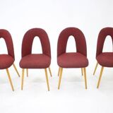 1960s Antonin Suman set of four dining chairs, Czechoslovakia