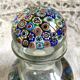Murano millefiori blown glass carafe