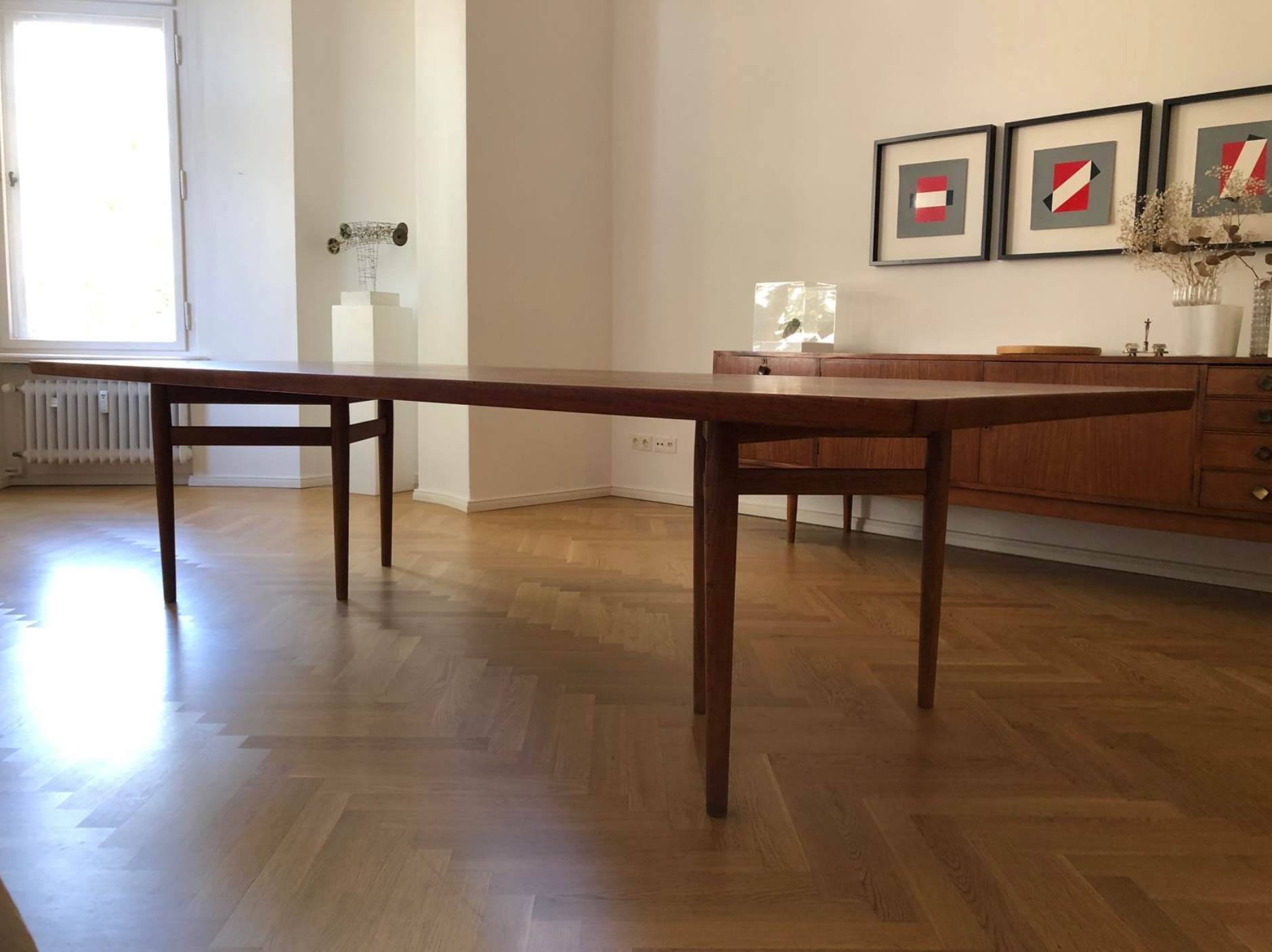 Teak dining table by Arne Vodder for Sibast, 1960